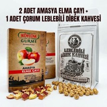 Köylüm Gurme Doğal Amasya Elma Çayı 200 gr 2 Adet + Hekim Efendi Leblebili Dibek Kahvesi 200 gr
