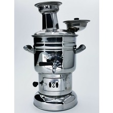 Sözenler Krom Semaver Kömürlü Üsten Yakmalı 4,5 Litre
