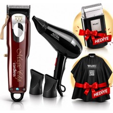 Wahl Magic Clip 8148 Profesyonel Saç Sakal Kesme ve Astra 8818 Hediyeli Set