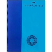 Faber-Castell Bicolor Spiralli Defter 100 Yaprak A4 Kareli Mavi Renkli Kullanışlı Notlar İçin