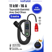 Voltobil Taşınabilir Elektrikli Araç Şarj Cihazı 11 Kw - 5 Metre