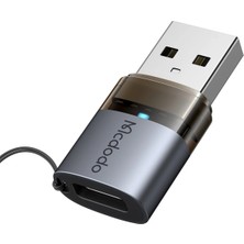 Mcdodo OT-7580 Type-C To Usb-A 3.0 Dönüştürücü Adaptör, Şarj Göstergeli
