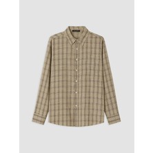 Lc Waikiki Yeni Sezon Yeşil Regular Fit Ekose Erkek Gömlek