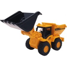 2'si 1 Arada Sürtmeli Damperli Kamyon Kazıcı Buldozer Inşaat Aracı Kırılmaz Kamyon Damperli Kamyon Oyuncak Araç