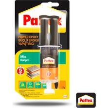 Pattex Power Epoxy 27 gr Şeffaf Epoksi Yapıştırıcı Şırınga İle Hızlı ve Etkili Uygulama