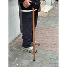 Hibana Ahşap Sade Ağaç Plastik Saplı Baston 90 cm