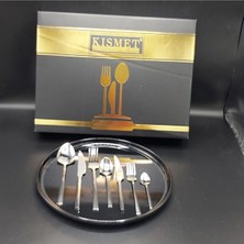 Hibana 84 Parça Kaşık Çatal-Bıçak Set-Çubuk Desen