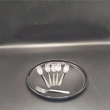 Hibana Tatlı Çatal 6 Adet-Kuşkanadı (15 Cm-1,5 MM-430 Kalite Çelik)