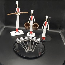 Hibana Yemek Kaşık 6 Adet-Çubuk (20CM -3,0 MM-304 Kalite Çelik)