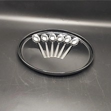 Hibana Tatlı Kaşık 6 Adet-Duygu (14 Cm-1,5 MM-304 Kalite Çelik)