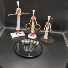 Hibana Tatlı Çatal 6 Adet-Çubuk (15 Cm-2,5 MM-304 Kalite Çelik)