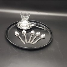 Hibana Çay Kaşık 6 Adet-Duygu (11 Cm-1,2 MM-304 Kalite Çelik)