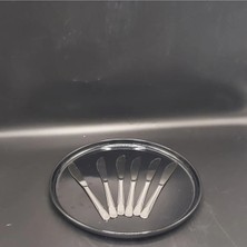 Hibana Pasta Bıçak 6 Adet-Deniz (20 Cm-3,0 MM-304 Kalite Çelik)