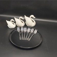 Hibana Tatlı Çatal 6 Adet-Milas (15 Cm-2,0 MM-430 Kalite Çelik)
