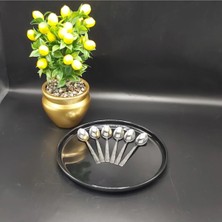 Hibana Tatlı Kaşık 6 Adet-Atmaca (14 Cm-1,5 MM-430 Kalite Çelik)