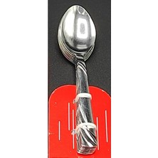Hibana 6 Parça Paslanmaz Çelik Tatlı Kaşık -430ÇELIK 1.5mm