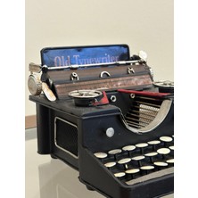 Vintage Nostaljik Metal Daktilo Biblosu El Yapımı Masaüstü Obje Dekorasyon