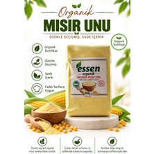 Essen Organik Mısır Unu 500 gr Katkı Maddesi İçermeyen Doğal Ürün Aile Kullanımı İçin Uygun