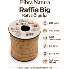 Angel Çanta Aksesuar 200 gr Himalaya Rafya Fibra Natura Raffia Big 119-01 (Hasır Renk )