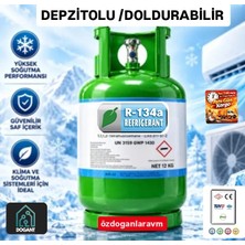 Dogant Evrensel  R134A 12 kg Depozitolu Doldurulabilir Tüpte Gaz