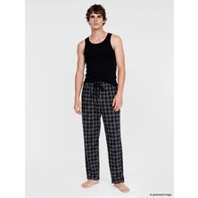 Lc Waikiki Yeni Sezon Siyah Regular Fit Ekose Erkek Pijama Altı