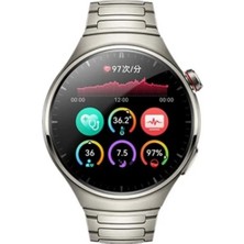 Junglee Erkek Kol Saati Akıllı Saat Amoled Ekran 3 Kordonlu Saat Watch 4 Pro Gümüş