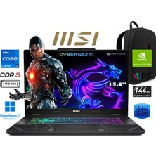 MSI Msı cyborg 15 B13WEKG Intel Core I7 13620H 16GB 512GB SSD RTX5050 W11 Pro 15.6" Fhd 144Hz 613XTR Taşınabilir Bilgisayar Prestij Çanta