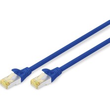 Digitus Cat 6A S-Ftp Bağlantı Kablosu, Bakır, Lszh Awg 26/7, Uzunluk 5 Metre, Mavi Renk