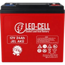 Leocell Leo-Cell 12V 24 Ah Japon Teknolojisi 7 kg Elektrikli Motorsiklet Aküsü (2026 Üretimi)