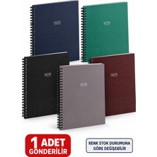 Dilman A4 Spiralli Sert Kapak Perforajlı Çizgili Defter 160 Yaprak – 1 Adet