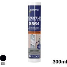 Bostik Nötral Cephe Silikonu Siyah 300 ml Uzun Ömürlü Sızdırmazlık ve Yüksek Elastikiyet