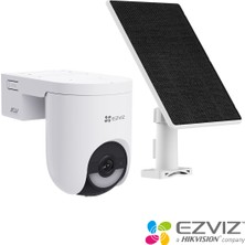 Ezviz HB8 Lite 4G Kit 2K + 5W Güneş Paneli 4G ve Wİ-Fİ Akıllı Ev Bataryalı Kamera Kiti, 360 Panoramik Görüntü, Çift Yönlü Sesli Görüşme, AI Destekli İnsan ve Araç Algılama, Renkli Gece Görüşü