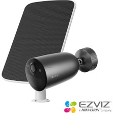Ezviz EB3 3MP 2K Pille Çalışan Dış Mekan Wi-Fi Güvenlik Kamerası, Bataryalı Kablosuz, 5W Güneş Paneli Dahil Kit (Ezviz Türkiye Garantili)