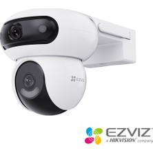 Ezviz H90 Dual 4MP 2K+ Çift Lensli 360° Dönebilen Dış Mekan Wi-Fi Kamerası, Yapay Zeka Akıllı Takip, Renkli Gece Görüşü (Ezviz Türkiye Garantili)