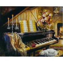  5d Elmas Boncuk Taş Işleme Mozaik Goblen Kit 50X40CM GC70673 Diamond Painting