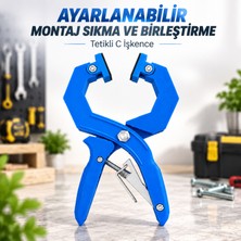 Badem10 Ayarlanabilir C Işkence 45 mm Açılma Mesafeli Montaj Sıkma Birleştirme Kelepçesi El Aleti