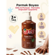 Parmak Boyası 500 ml Pompalı – 10 Renk Seçeneği | Let\'s