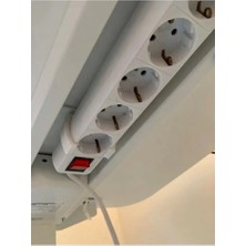 Plasfire 3lü Priz Uzatma Kablosu Tutucu Sabitleme Aparatı 2 Adet