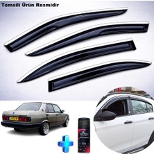 Caraks Fiat Tofaş Krom Cam Rüzgarlığı Abs Nikelajlı Mügen Cam Rüzgarlığı Tüm 131 Kasalara Uyumlu + Ebrayn 150ML Koku