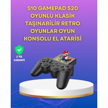 Efnaz Style 2.4 Inç Ekranlı 500 Oyunlu Taşınabilir Retro Oyun Konsolu, Şarjlı El Tipi Mini