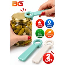 bgvibe Pratik Kavanoz Açacağı 2 Adet Renkli Konserve Kapağı Açacağı Şişe Açacak Aparatı Mutfak Aletleri