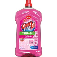 Camsil Yer-Sil Floral 2 lt Sıvı Deterjan Hoş Çiçek Kokusuyla Etkili Temizlik Özelliği