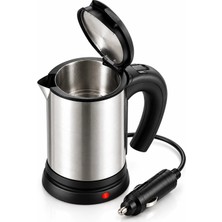 Astraltech Araç Içi Kullanıma Uygun 12V Elektrikli Su Isıtıcı Paslanmaz Çelik Gövdeli Pratik Kettle