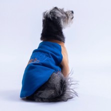 Saks Mavi Boston Pawstar Sweat Köpek Sweatshirt Köpek Sweat Köpek Kıyafeti Kedi Kıyafeti
