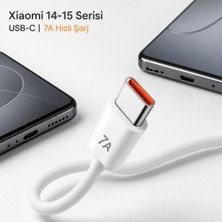 Bowie 120W 7A Usb-C Hızlı Şarj Data Kablosu Xiaomi 14 Xiaomi 15 Serisi