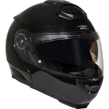 Zeus ZS-3050DA Be7 Pearl Black Çene Açılır Kask