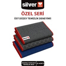 Silver Home Mikrofiber Profesyonel Seri Özel Dokuma Sık Dokulu Süper Emici Temizlik Bezi