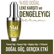 Slaj Leke Karşıtı Ve Dengeleyici Serum - Cilt Tonu Eşitleyici Güneş & Karşıtı Aydınlatıcı Serum %100 Doğal