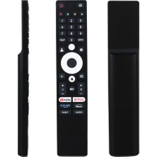 Parmis Onvo Uyumlu 65OVF9000UQ Netflix-Youtube-Prime Video-Disney+ Tuşlu Ses Komutsuz LCD LED Tv Kumanda