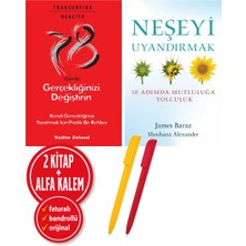 Butik Yayınları Alfa Kalem+ Neşeyi Uyandırmak+78 Günde Gerçekliğinizi Değiştirin (James Baraz,vadim Zeland) 2 Kitap